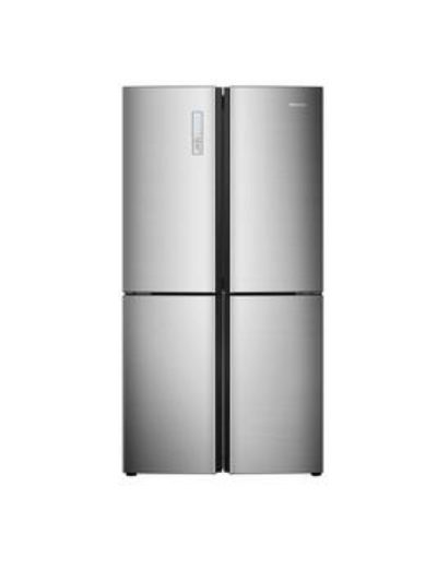 Hisense Rq689N4Ac1 91Cm Wide American Style Multi Door Fridge Freezer - Next Day Delivery - Stainless Steel Look